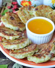 Оладьи с яблоками