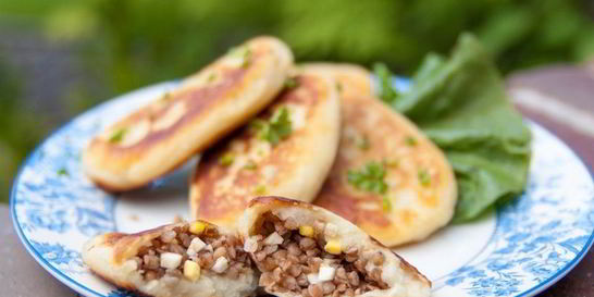 Фаршированные картофельные оладьи