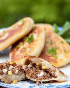 Фаршированные картофельные оладьи