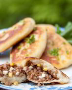 Фаршированные картофельные оладьи