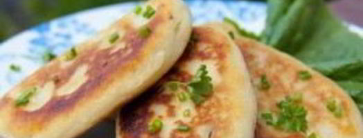 фаршированные картофельные оладьи. Шаг 11