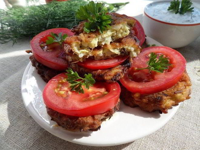 Рецепт кабачкова-рисовых оладьи