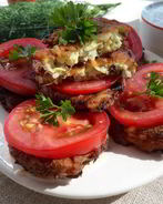 Кабачково-рисовые оладьи