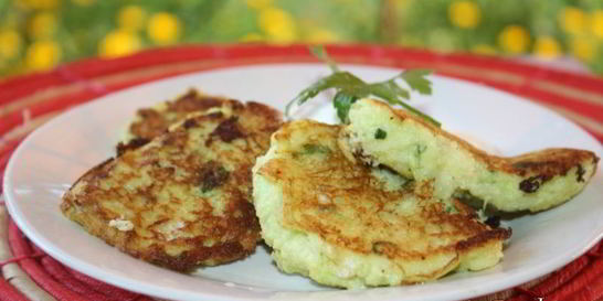 Кабачковые оладушки с семолиной