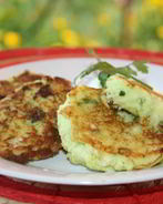 Кабачковые оладушки с семолиной