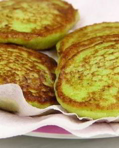 Кабачковые оладьи с фаршем внутри