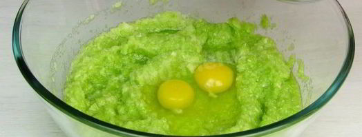 кабачковые оладьи с фаршем внутри. Шаг 2