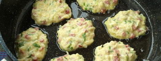 кабачковые оладьи с колбасой. Шаг 5