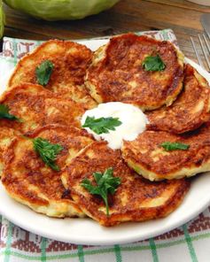 Капустные оладьи из капусты