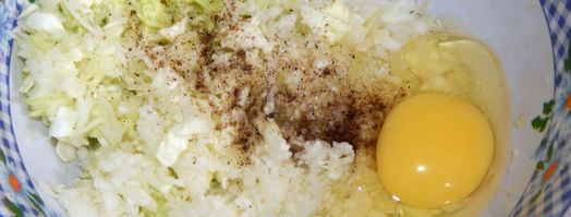 капустные оладьи из капусты. Шаг 4