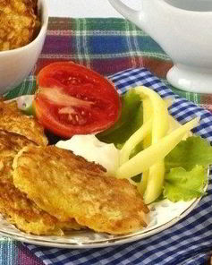 Капустные оладьи