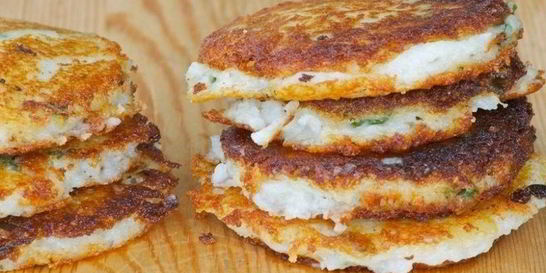 Картофельные оладушки с зеленью