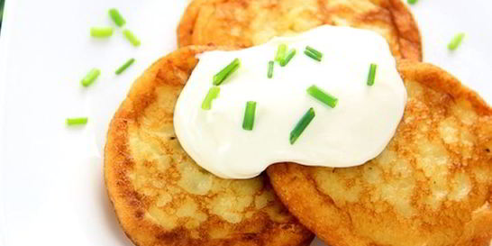 Картофельные оладьи из пюре