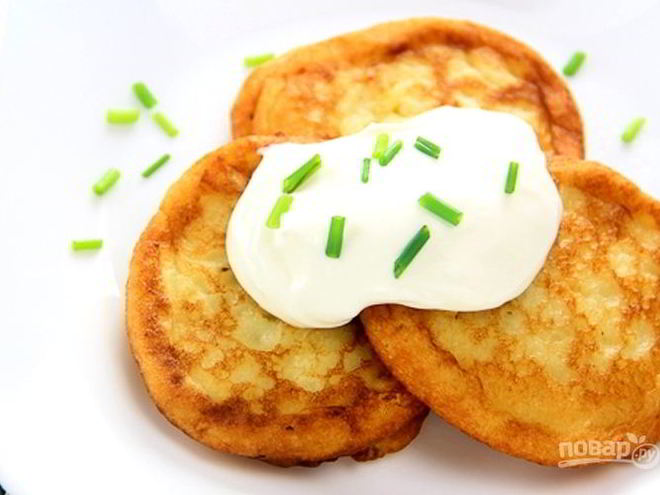 Рецепт картофельных оладий из пюре