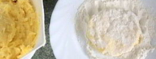 картофельные оладьи из пюре. Шаг 4