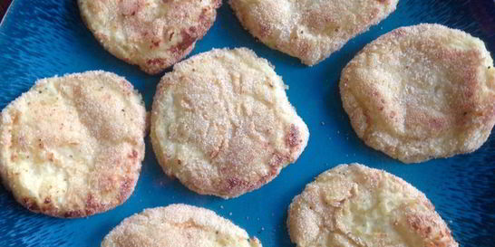 Картофельные оладьи с творогом