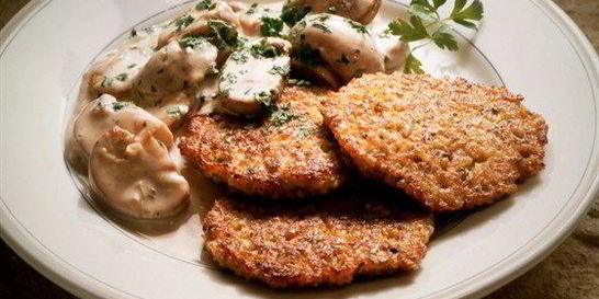 Картофельные оладьи с тыквой баттернат