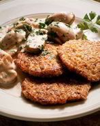 Картофельные оладьи с тыквой баттернат