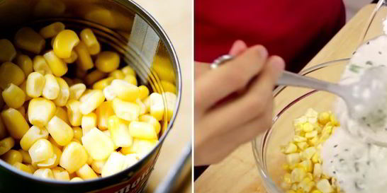 Кукурузные оладьи