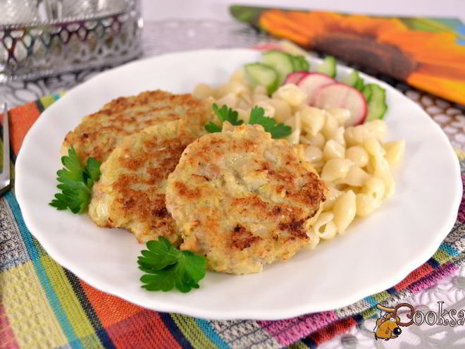 Рецепт куриных оладий с капустой и овсяными хлопьями