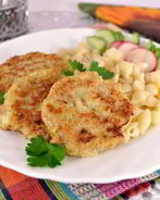 Куриные оладьи с капустой и овсяными хлопьями