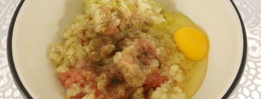 куриные оладьи с капустой и овсяными хлопьями. Шаг 2