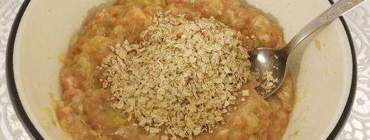 куриные оладьи с капустой и овсяными хлопьями. Шаг 3