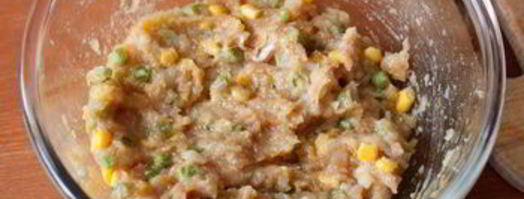 куриные оладьи с кукурузой и фасолью. Шаг 4