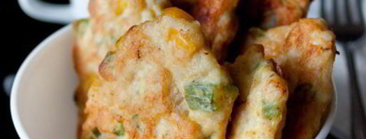 куриные оладьи с кукурузой и фасолью. Шаг 7