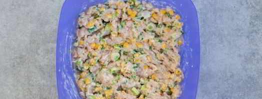 куриные оладьи с кукурузой. Шаг 6