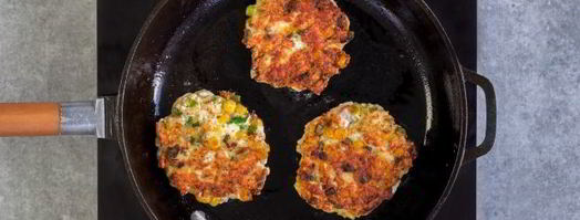 куриные оладьи с кукурузой. Шаг 8