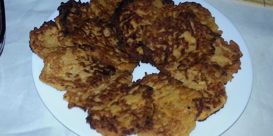 Морковно-яблочные оладьи