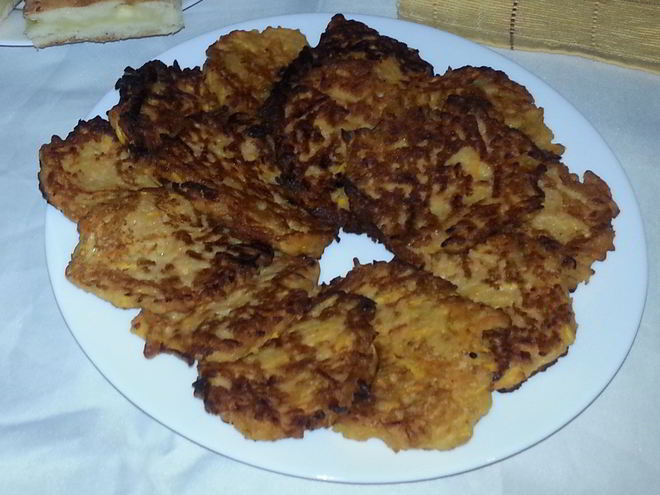Рецепт морковно-яблочные оладьи