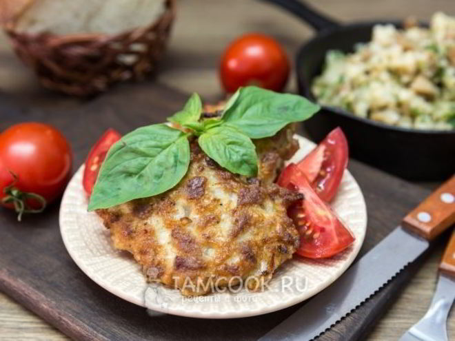 Рецепт мясных оладий из свиного фарша