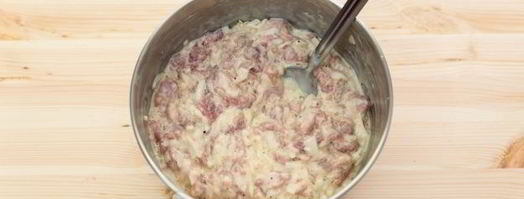 мясные оладьи из свиного фарша. Шаг 9
