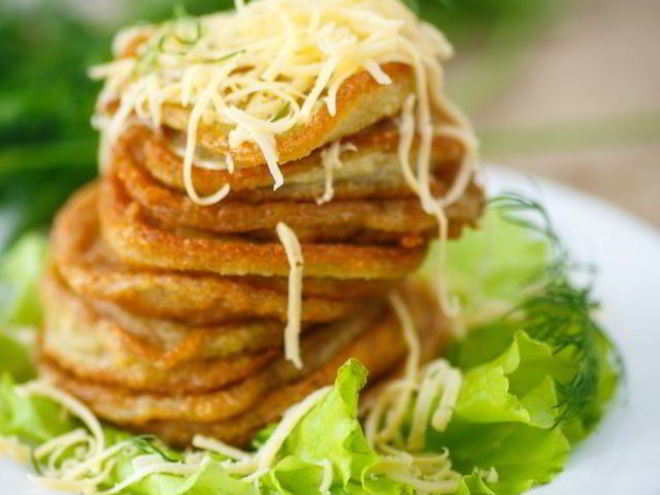 Рецепт оладушек из кабачков без муки