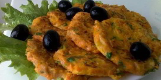 Оладушки из тыквы и колбасы по-польски