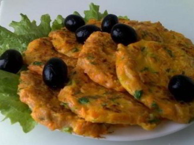 Рецепт оладушек из тыквы и колбасы по-польски