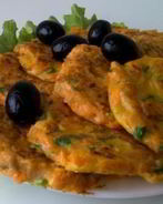 Оладушки из тыквы и колбасы по-польски