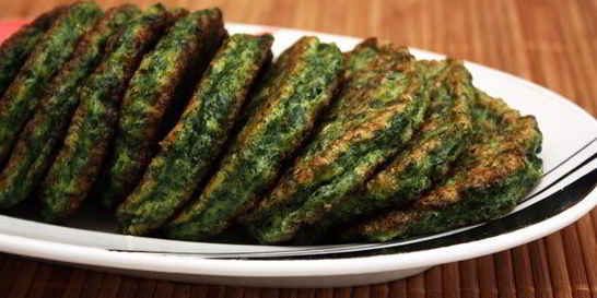 Оладушки с брокколи и сыром