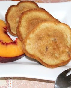 Оладушки с персиками