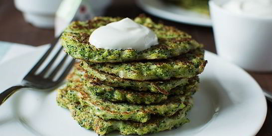 Оладьи из брокколи в духовке