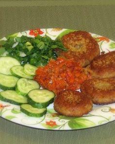 Оладьи из икры рыбы