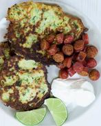 Оладьи из кабачка с сыром