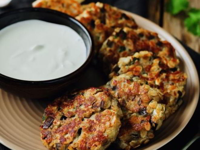 Рецепт оладий из кабачков и баклажанов