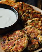 Оладьи из кабачков и баклажанов