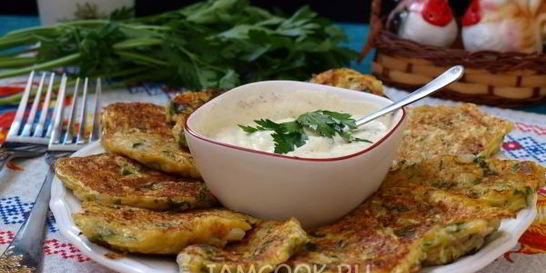 Оладьи из кабачков и картофеля