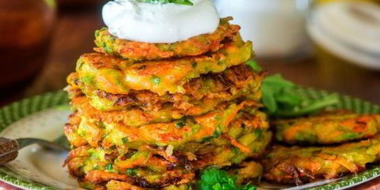 Оладьи из кабачков и моркови