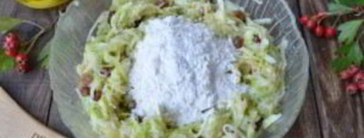 оладьи из кабачков и яблок. Шаг 4