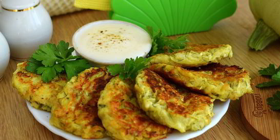 Оладьи из кабачков на сковороде